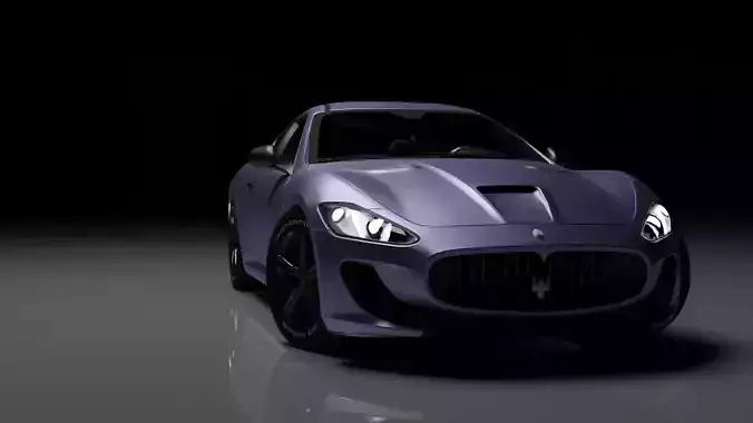 Maserati Granturismo  Low-poly 3D model