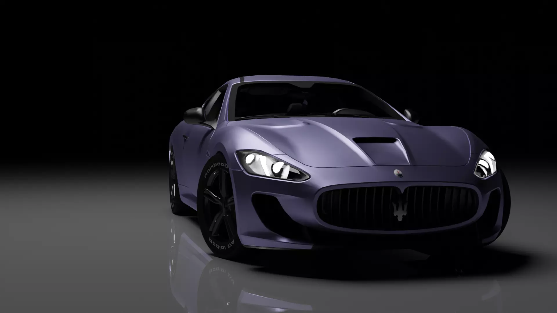 Maserati Granturismo Low-poly 3D model