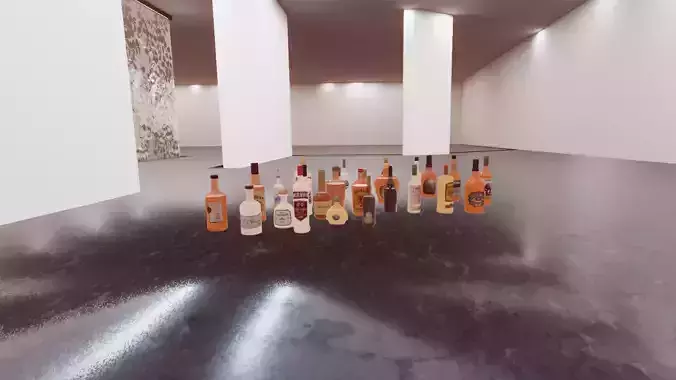 Alcohol Pack 26 3D Models Low-poly 3D model