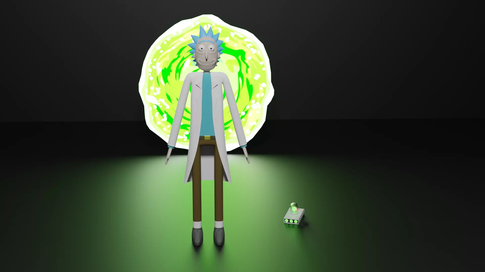 Rick 3D Model and morty 3D model