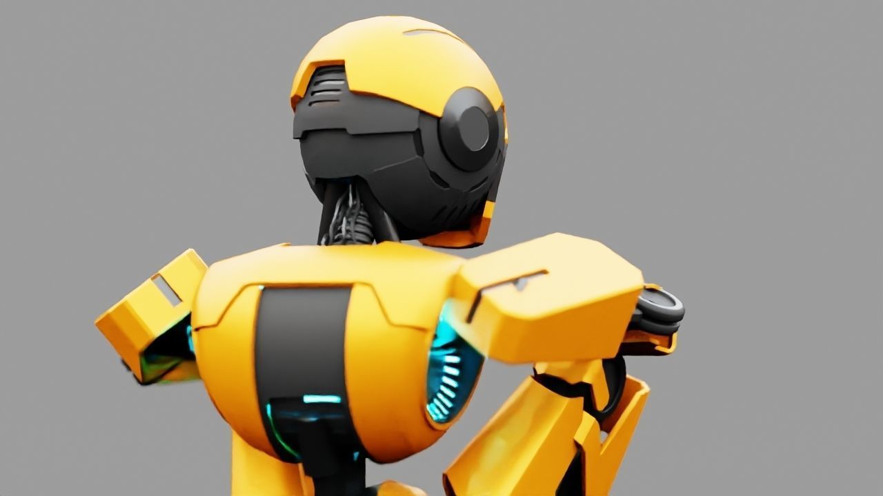 Android V2 rigged character 3D model_13