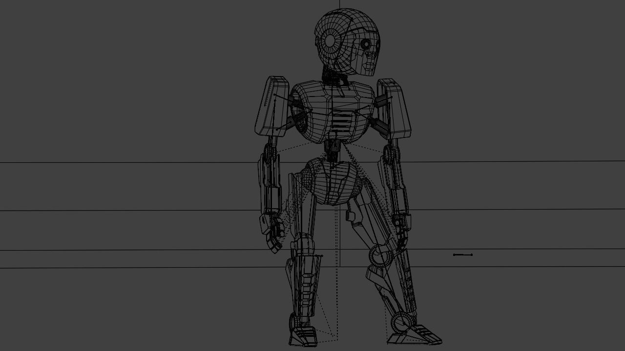 Android V2 rigged character 3D model_30