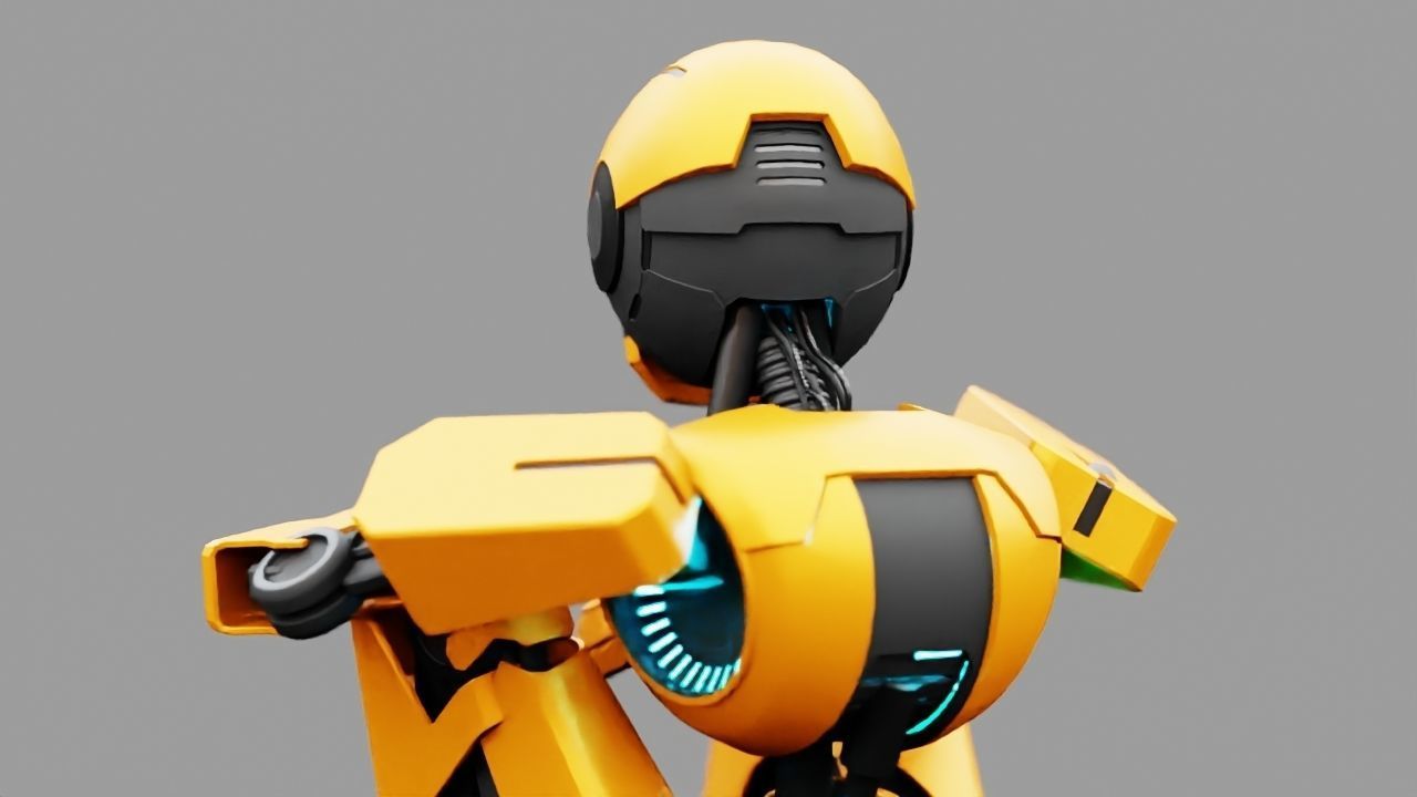 Android V2 rigged character 3D model_14