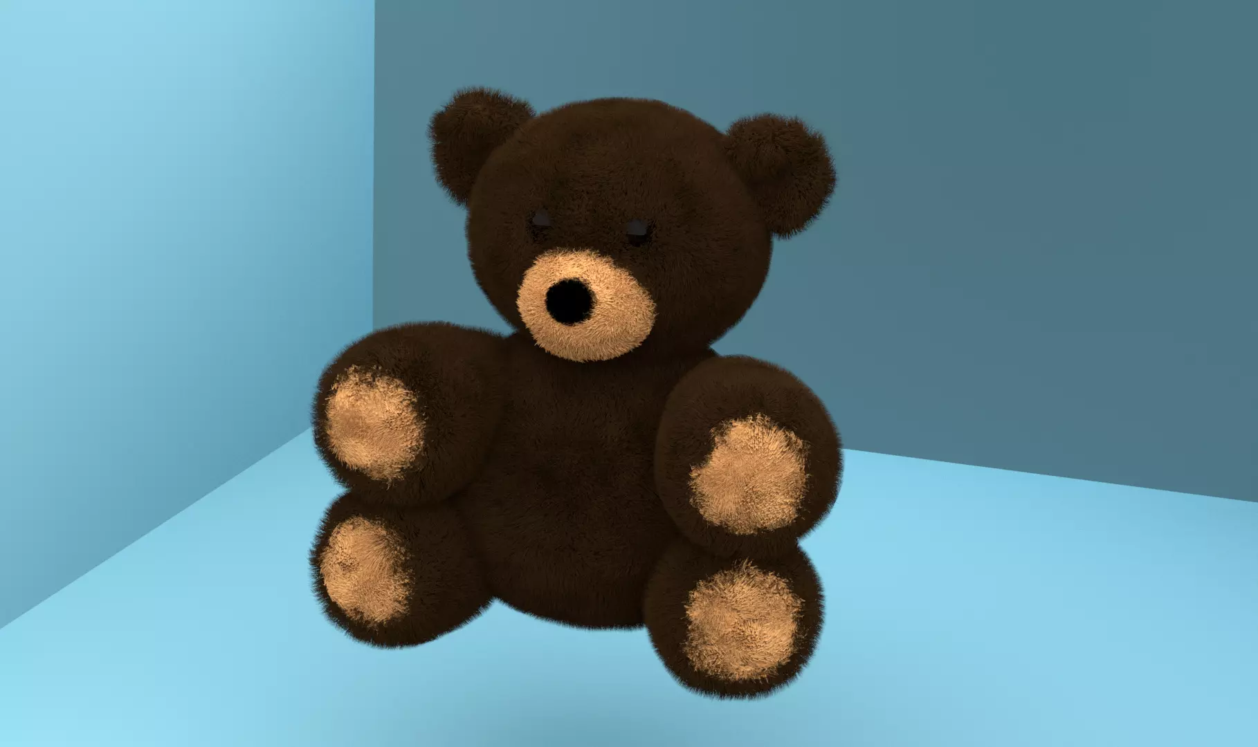 Teady Bear Free low-poly 3D model