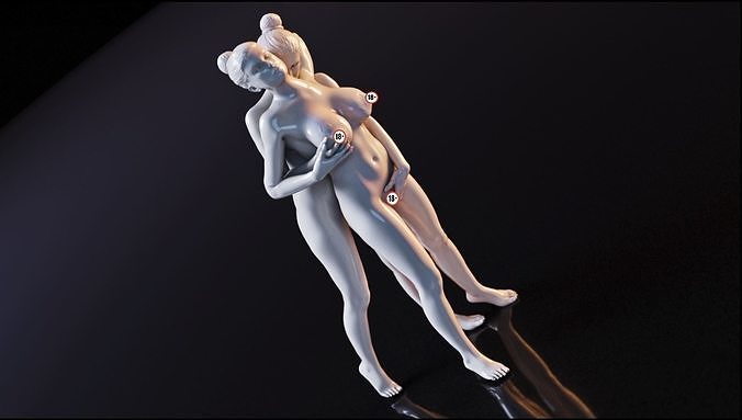 Sexy couple 1 3D print model