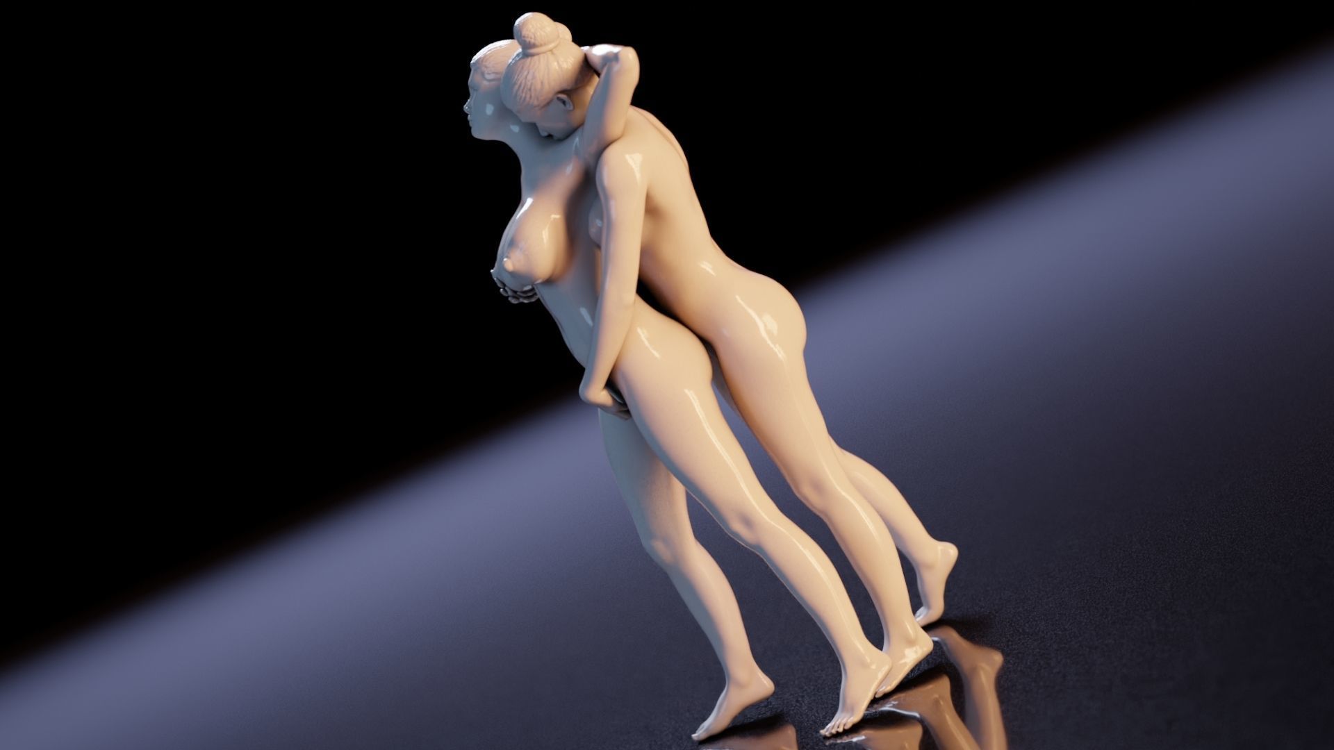 Sexy couple 1 3D print model_7