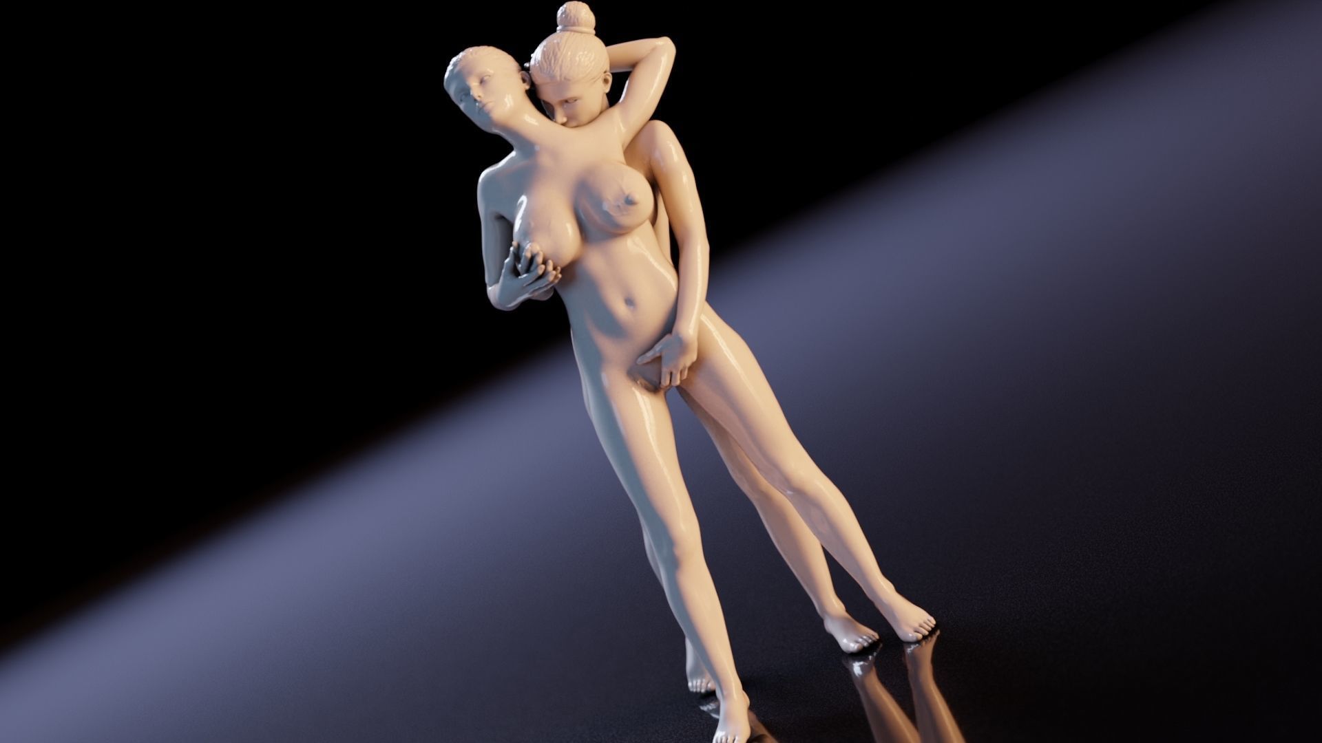 Sexy couple 1 3D print model_5