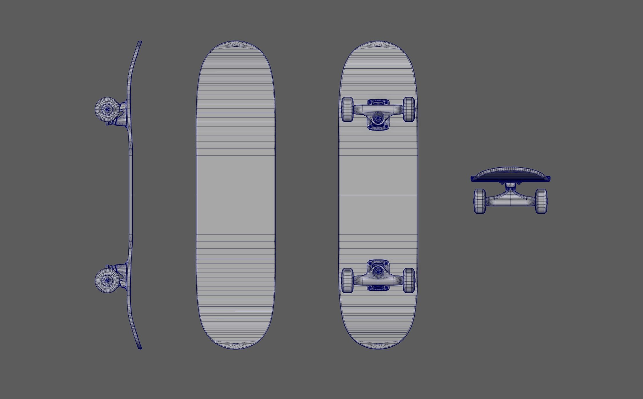 Skateboard two skateboards 3D model_6