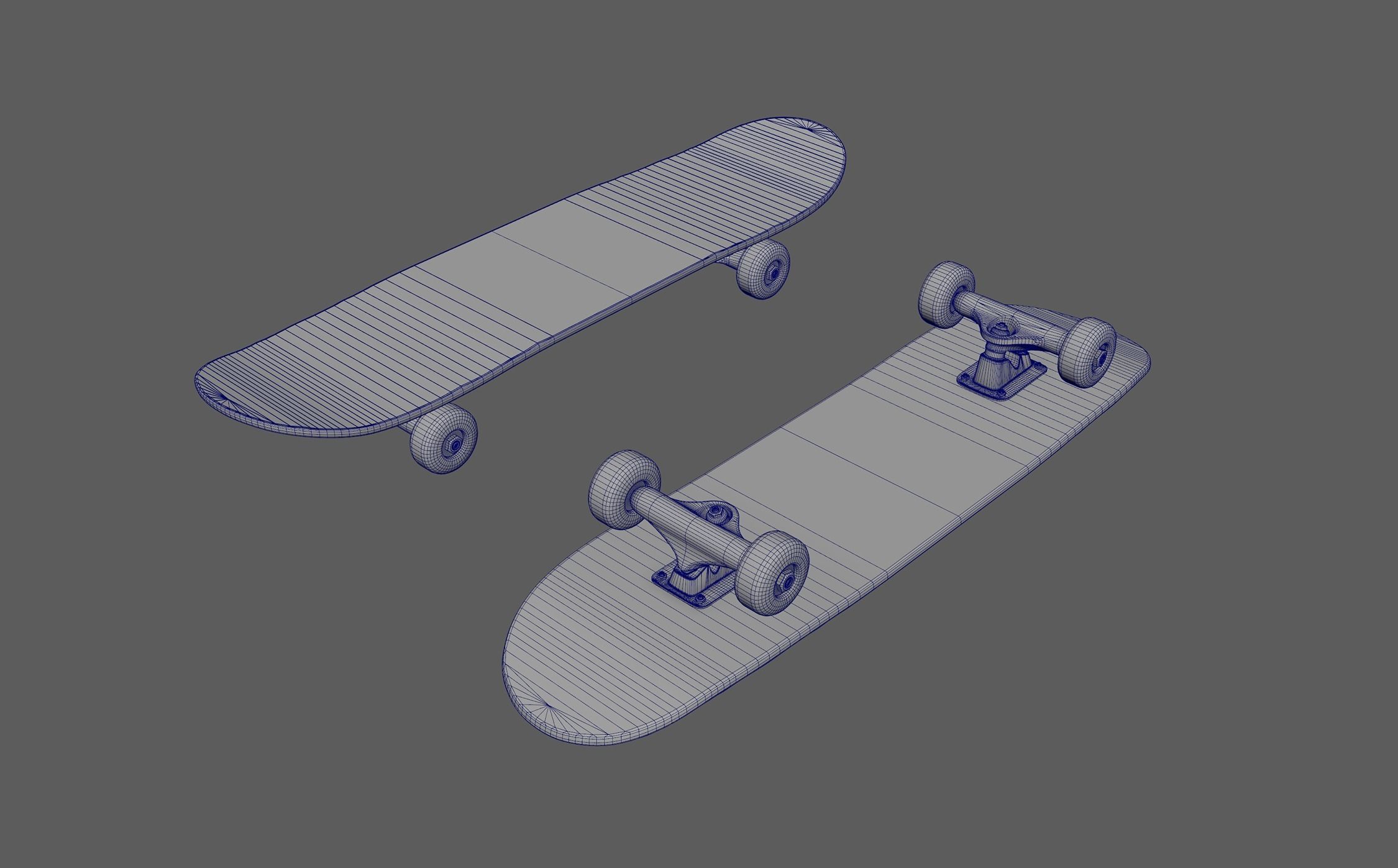 Skateboard two skateboards 3D model_5