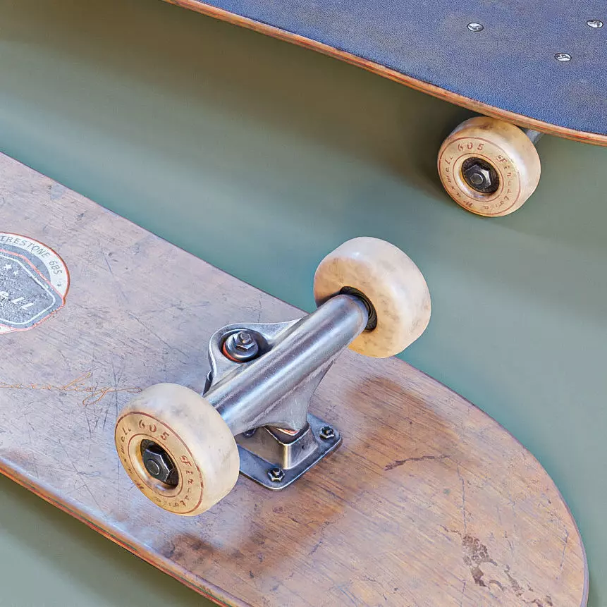 Skateboard two skateboards 3D model_0