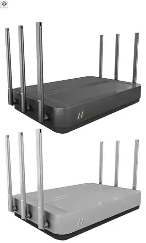 Router PBR 2 Types Low-poly 3D model