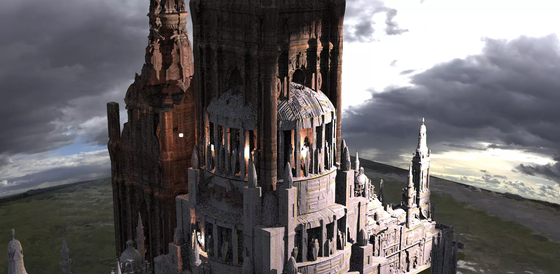 Fantasy Art Deco New York Kit bash 1 3D model_0