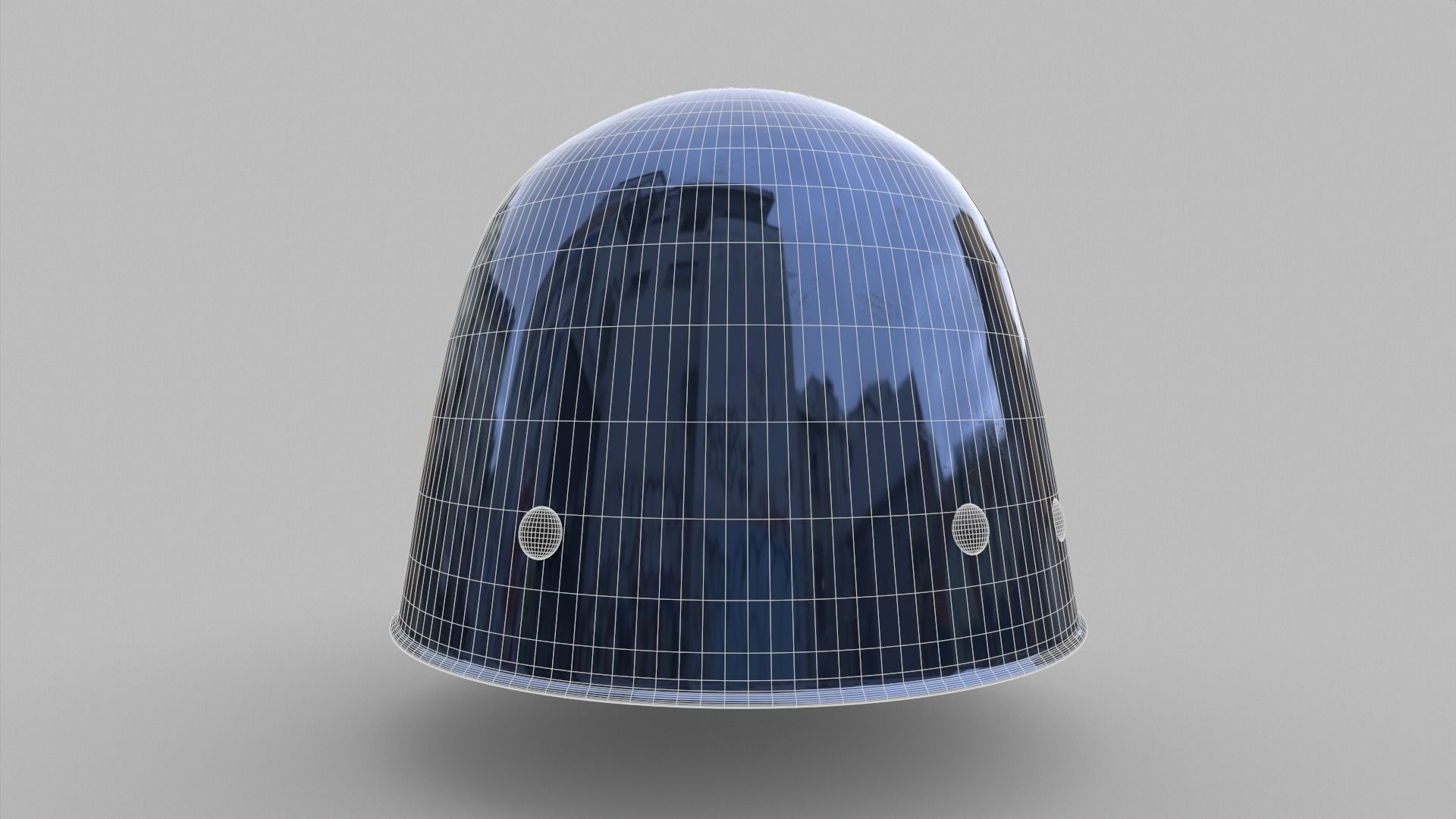 Military Helmet Low-poly 3D model_12