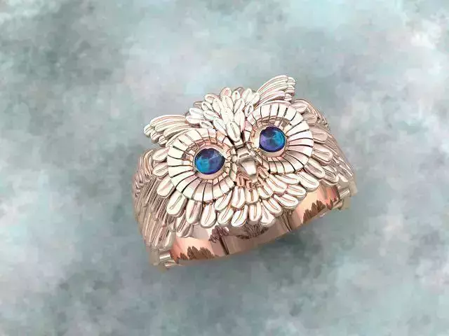 cute Owl Ring 3D print model