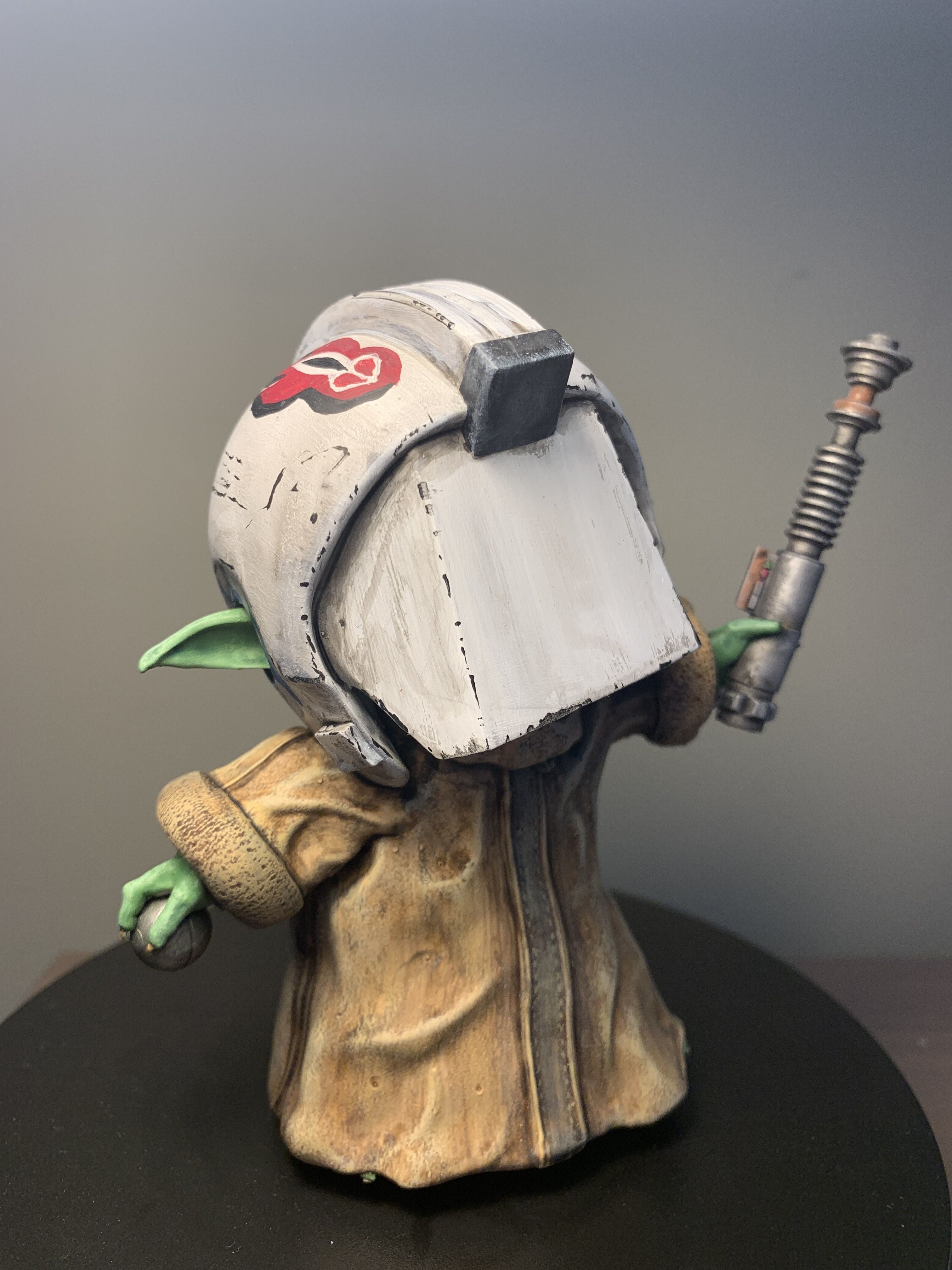 Grogu with Training Helmet 3D print model_3