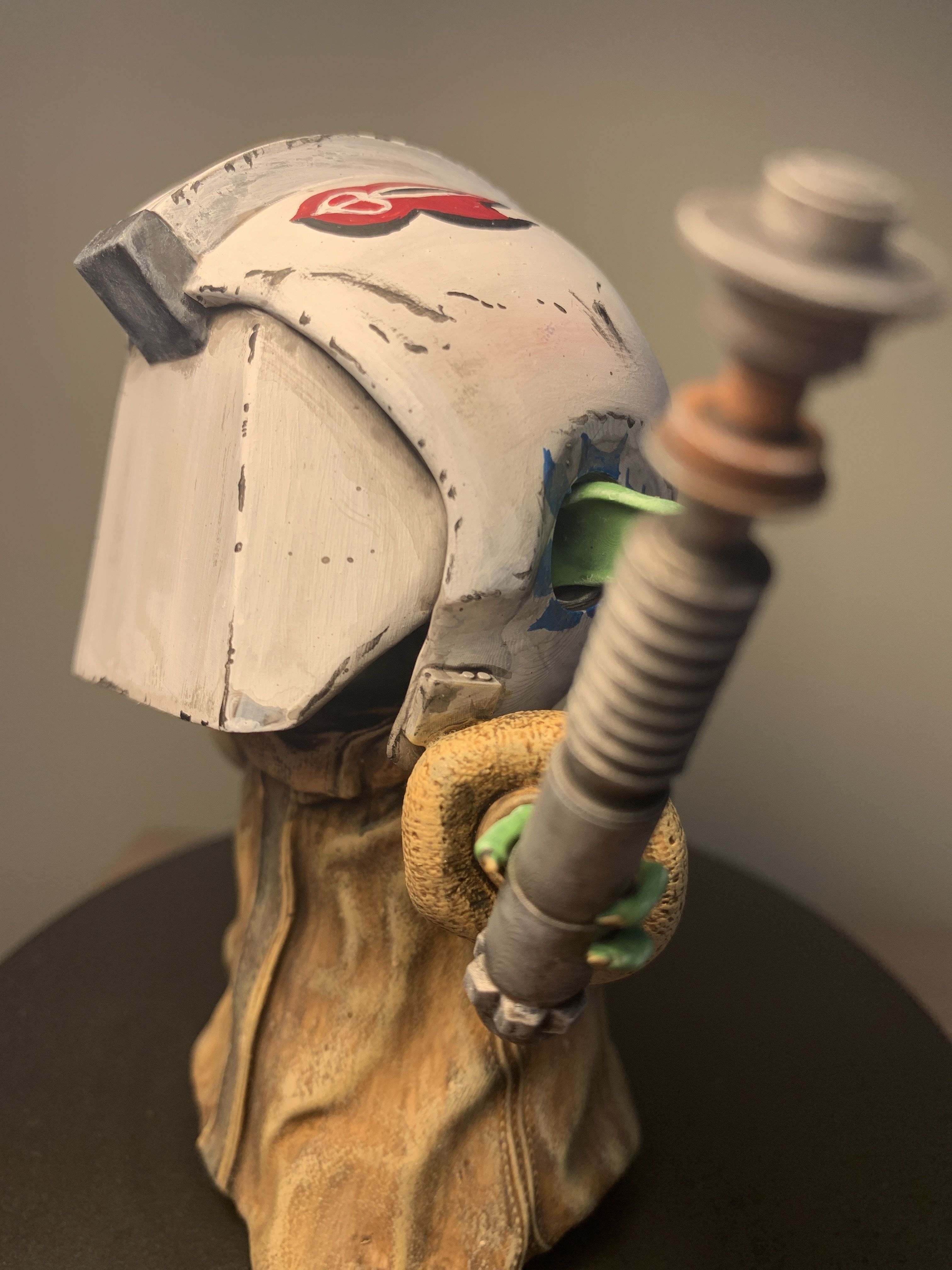 Grogu with Training Helmet 3D print model_5