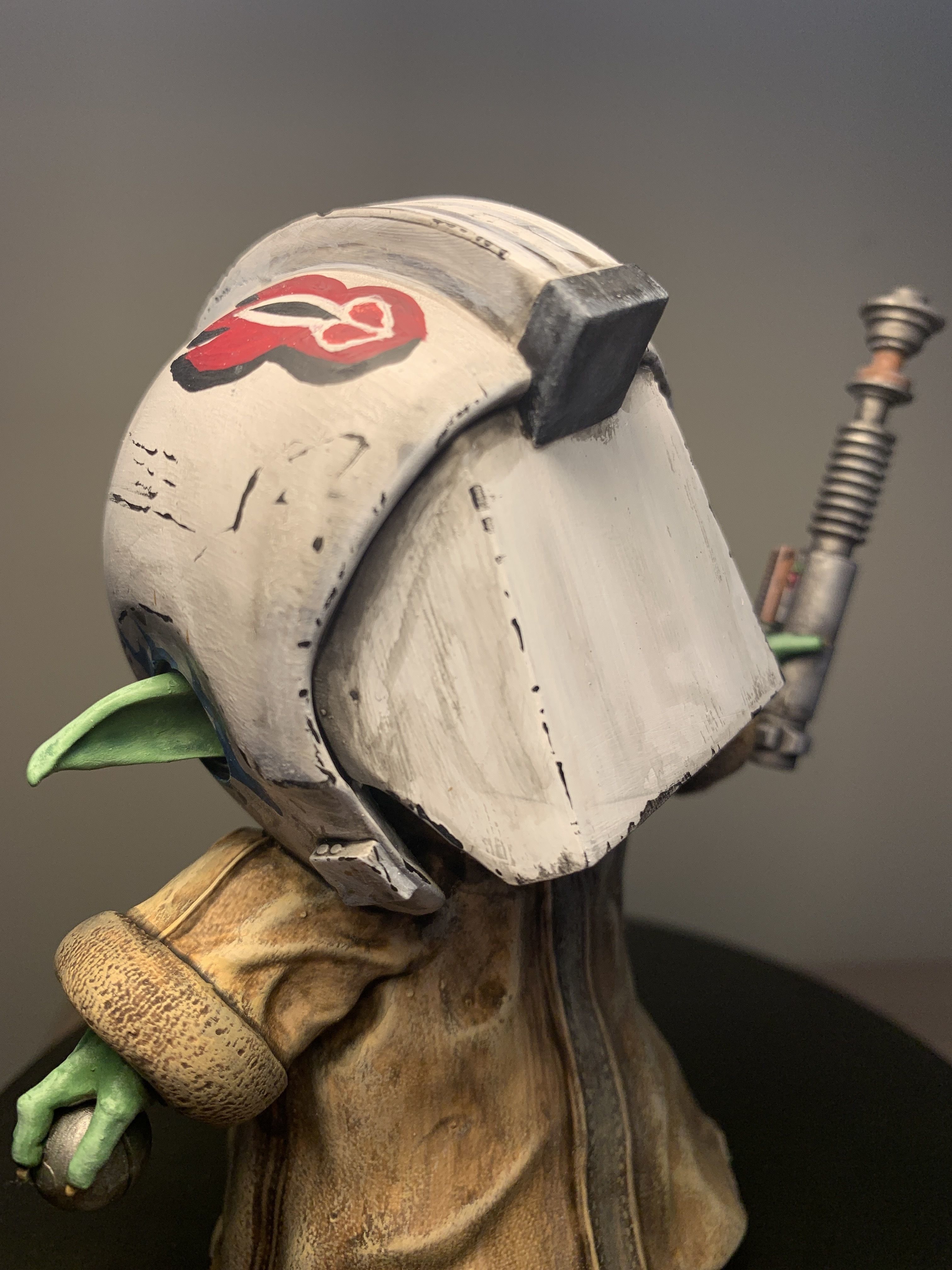 Grogu with Training Helmet 3D print model_4