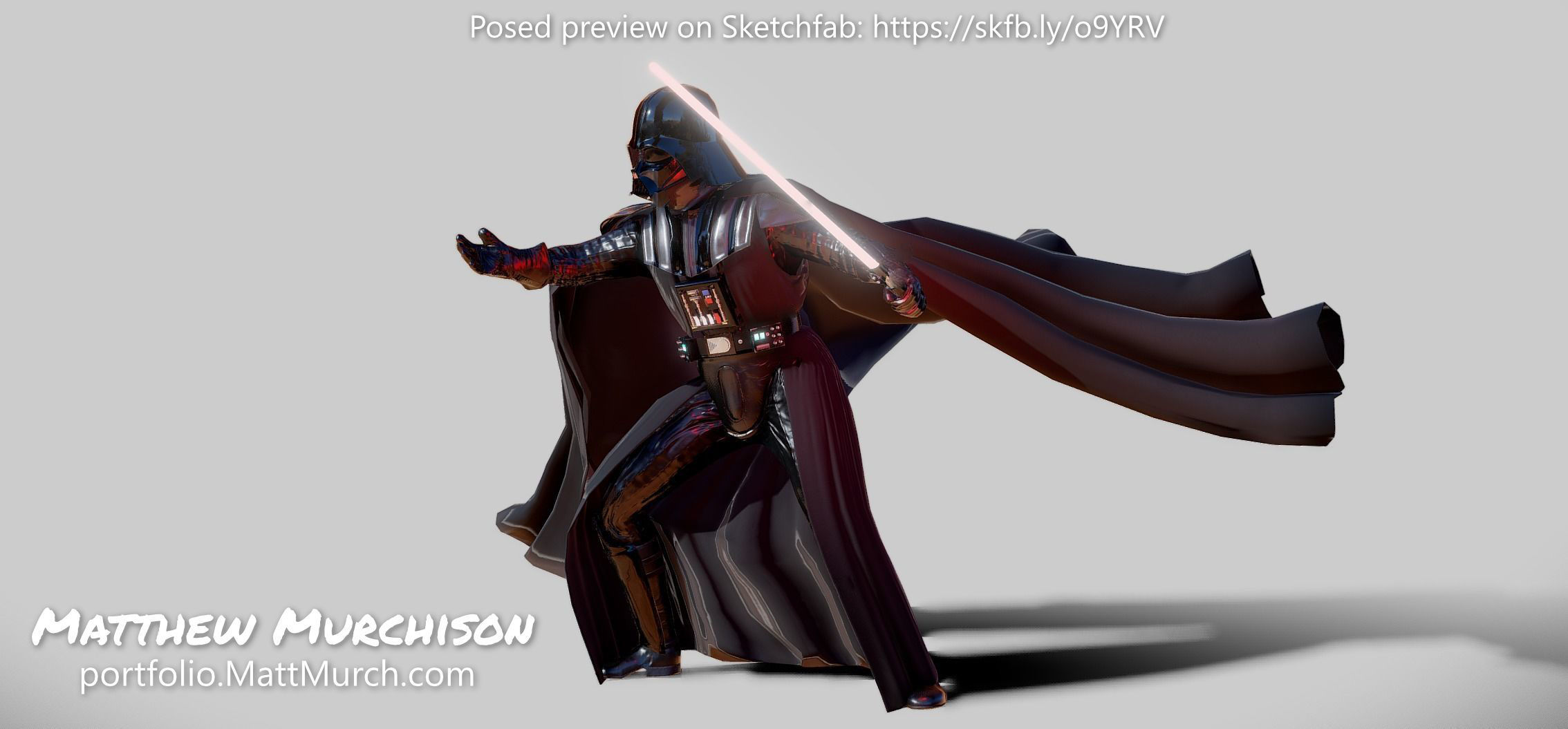 Screen Accurate RotJ Darth Vader VR Avatar Low-poly 3D model_13