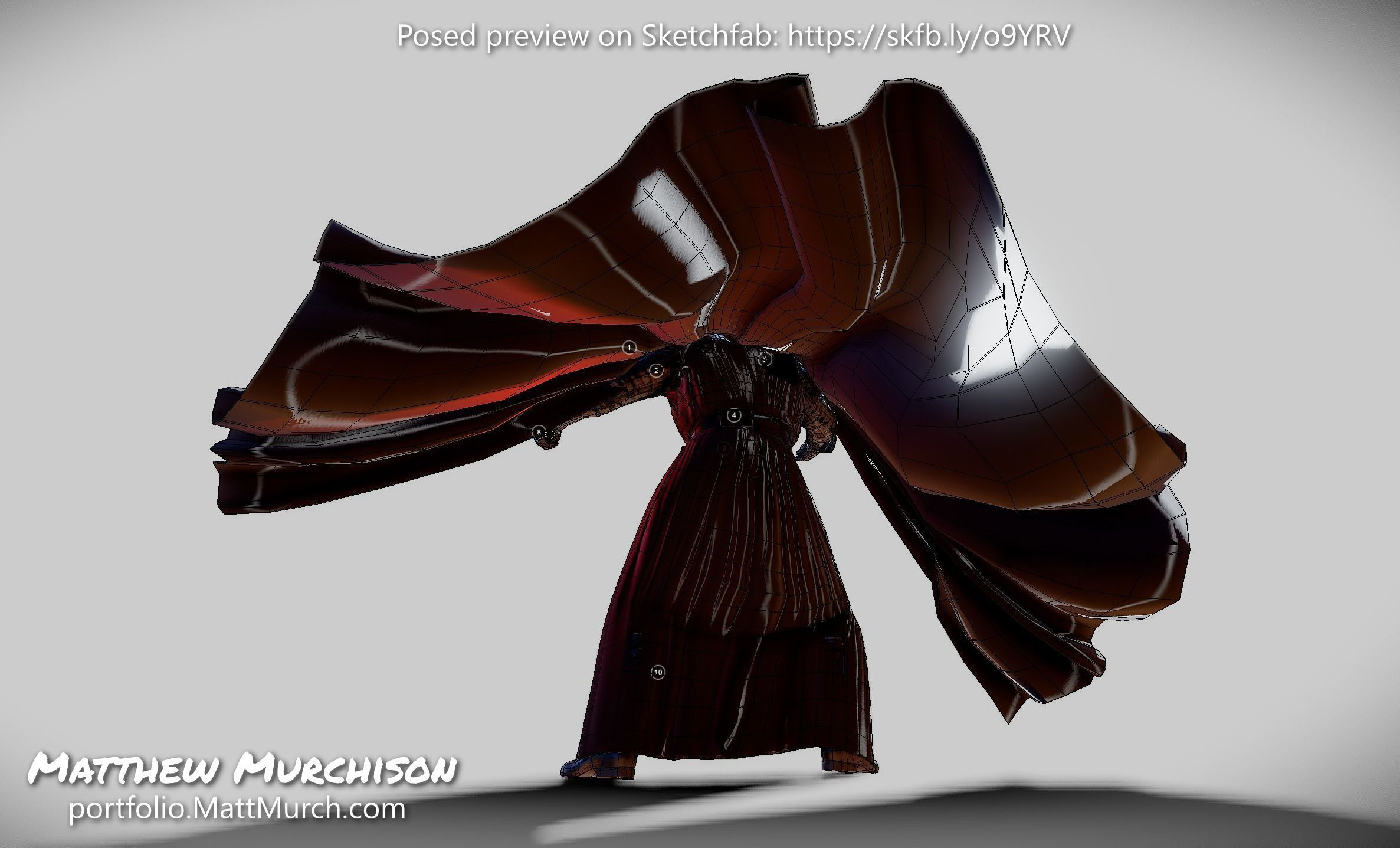 Screen Accurate RotJ Darth Vader VR Avatar Low-poly 3D model_12
