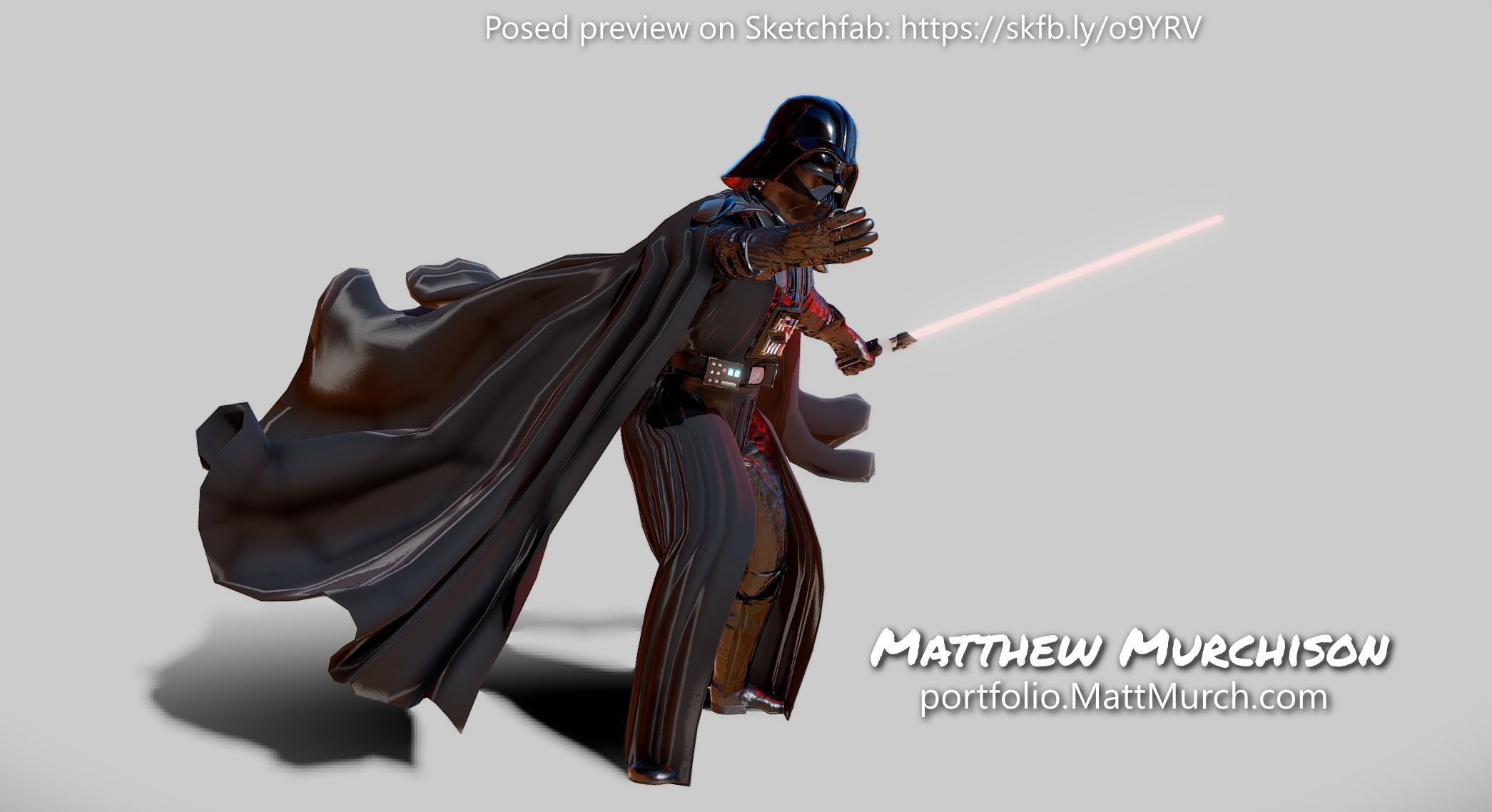 Screen Accurate RotJ Darth Vader VR Avatar Low-poly 3D model_11