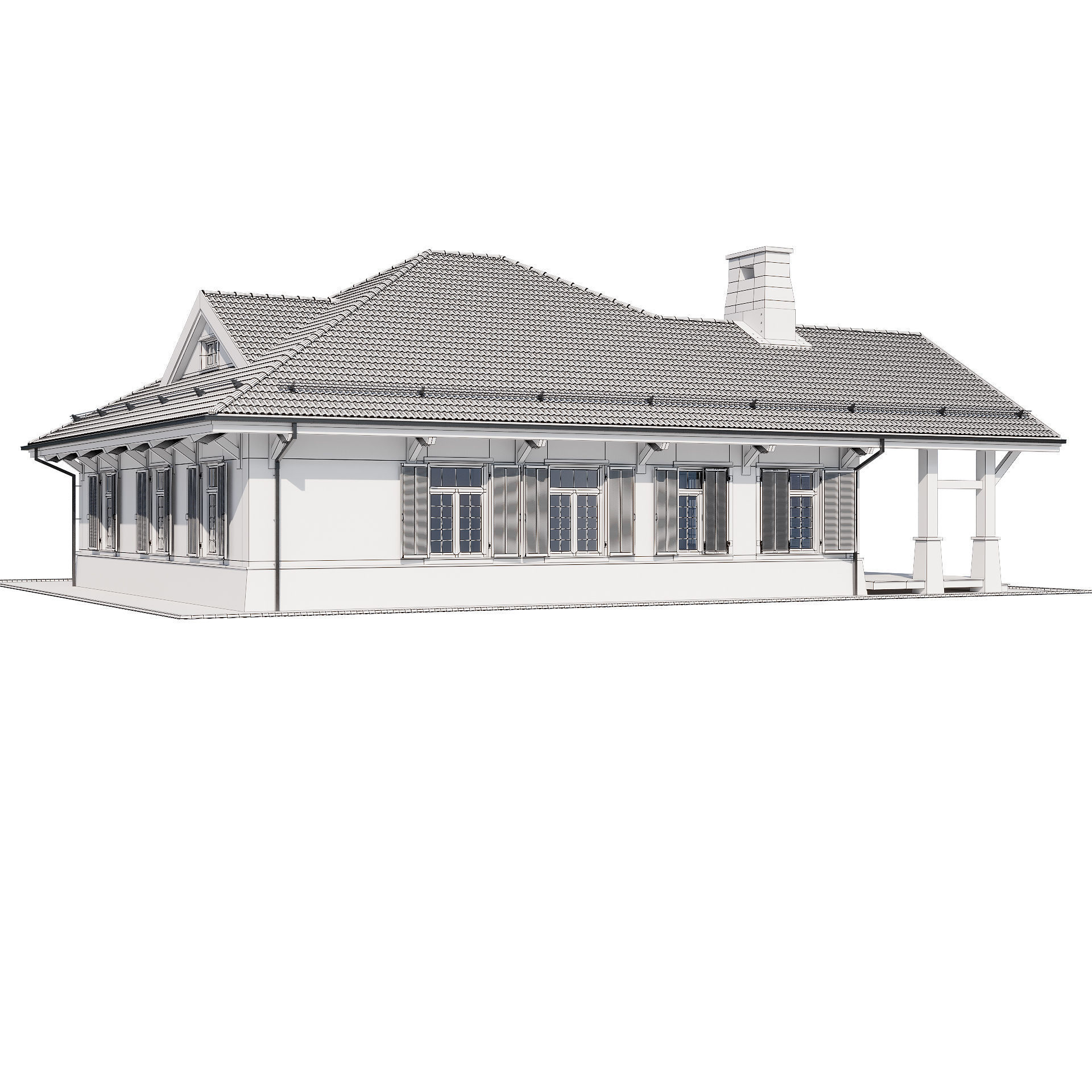 Modern house 17 3D model_21