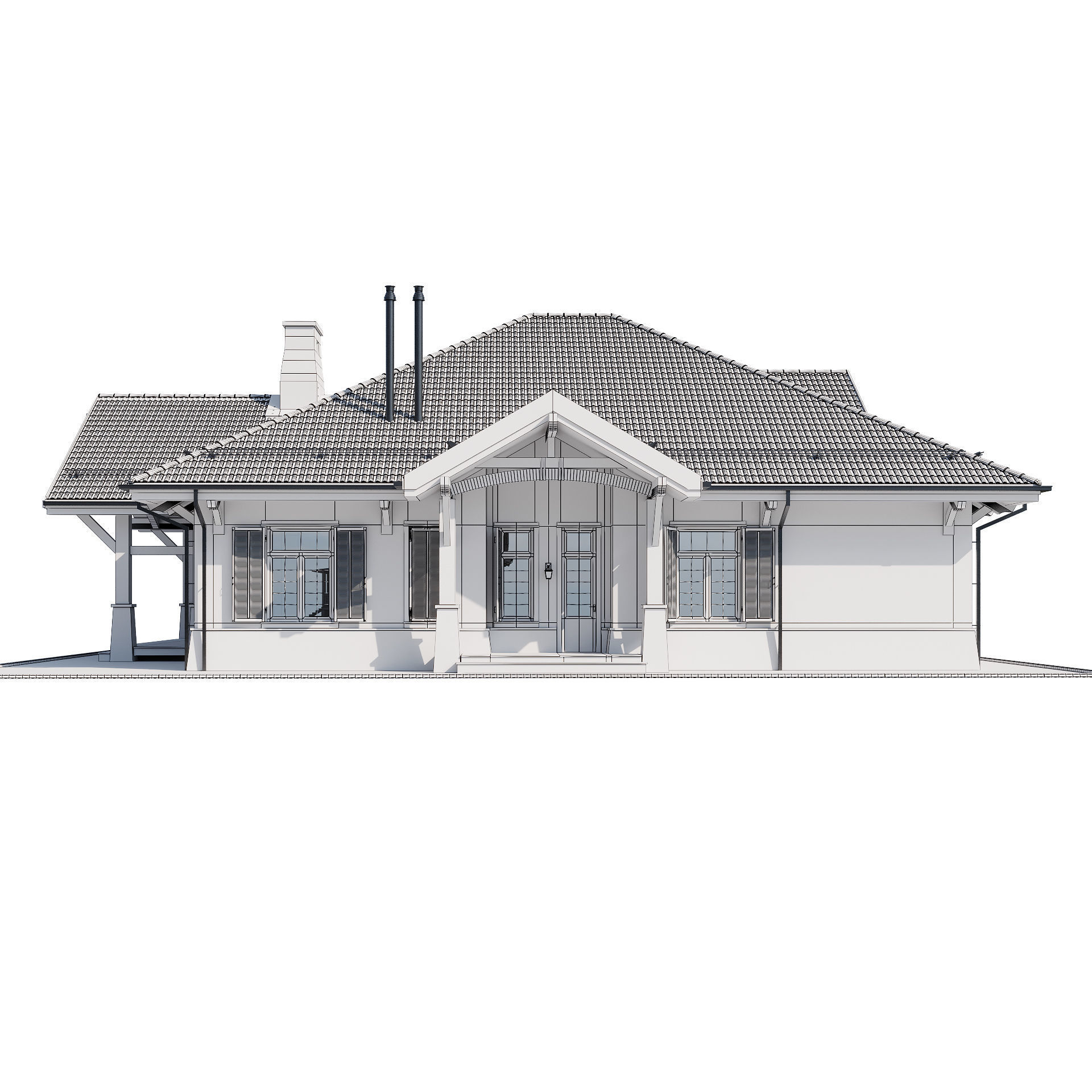 Modern house 17 3D model_18