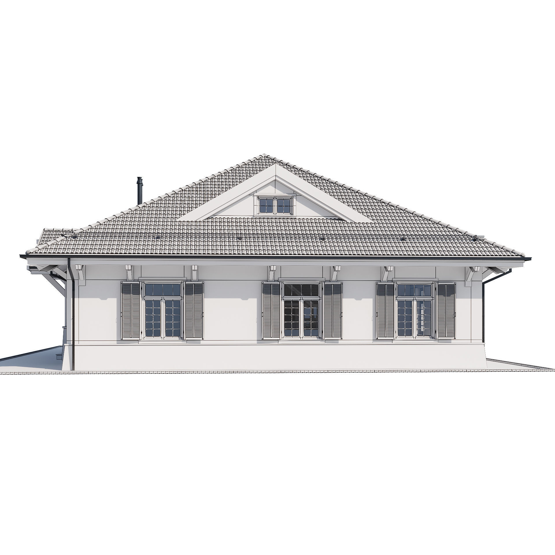 Modern house 17 3D model_22