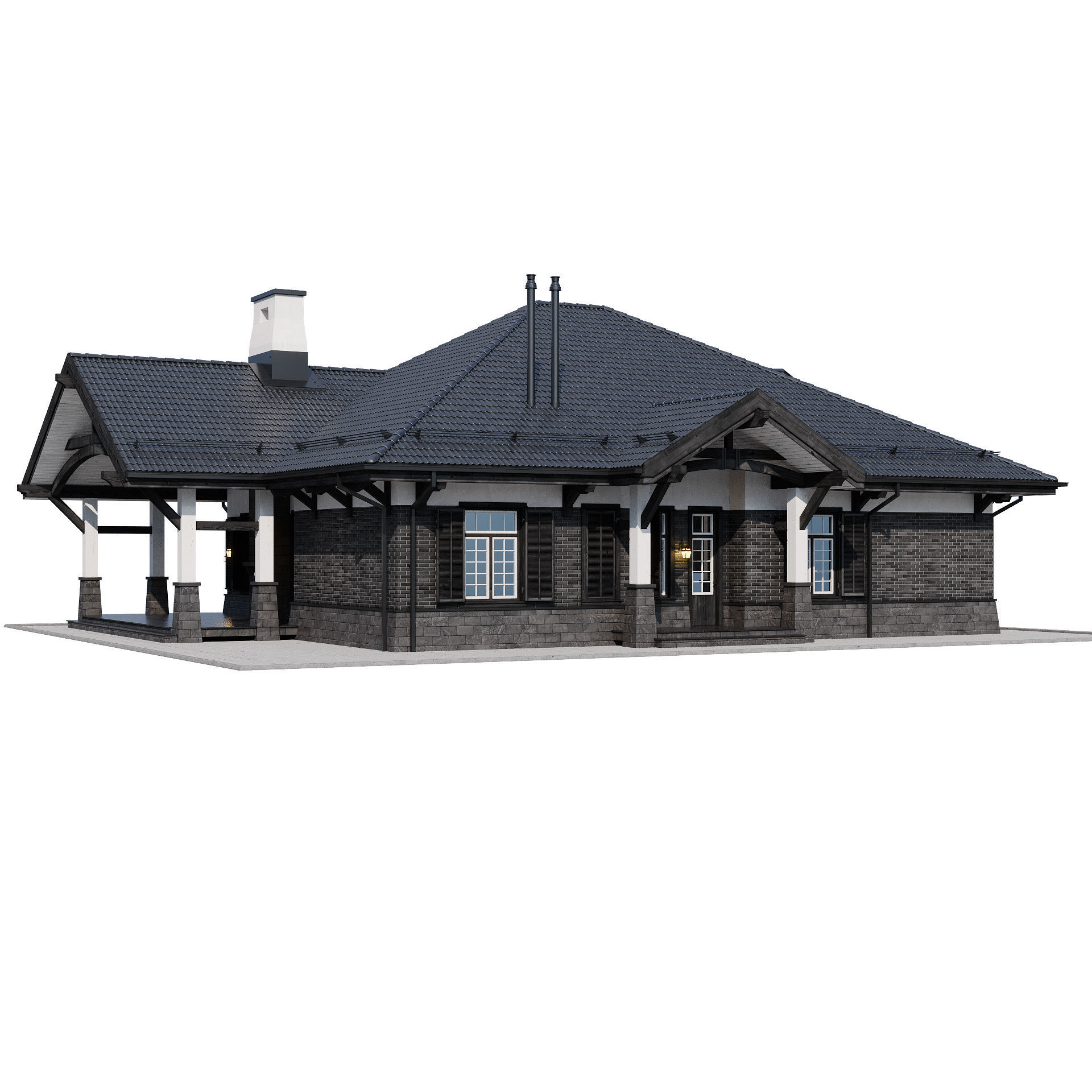 Modern house 17 3D model_17