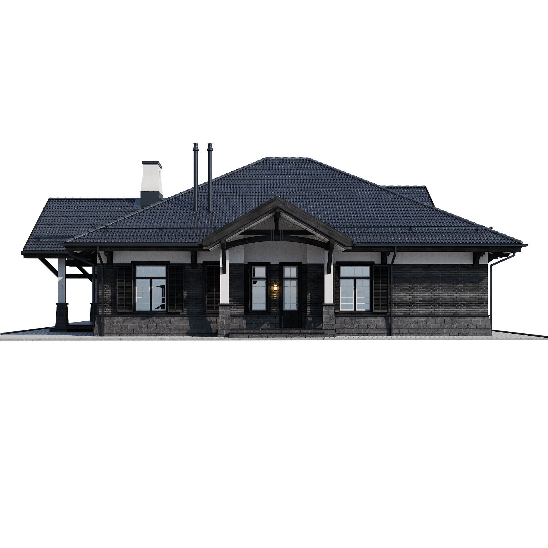 Modern house 17 3D model_16