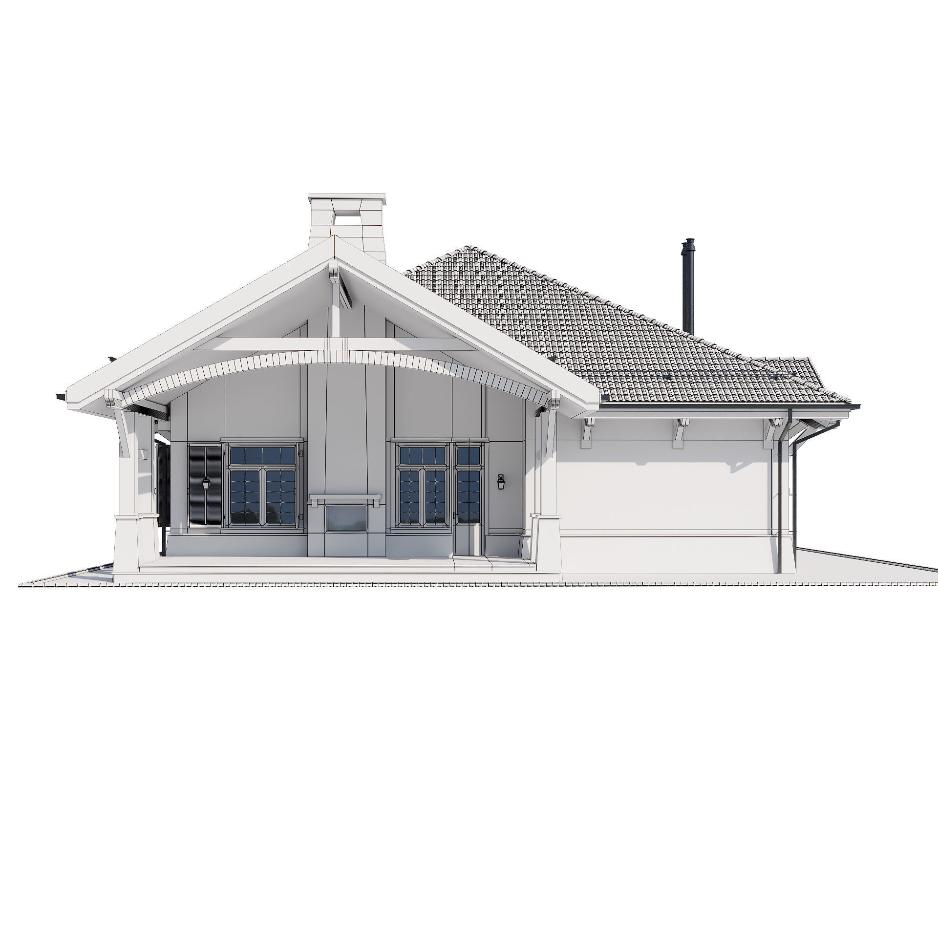 Modern house 17 3D model_20