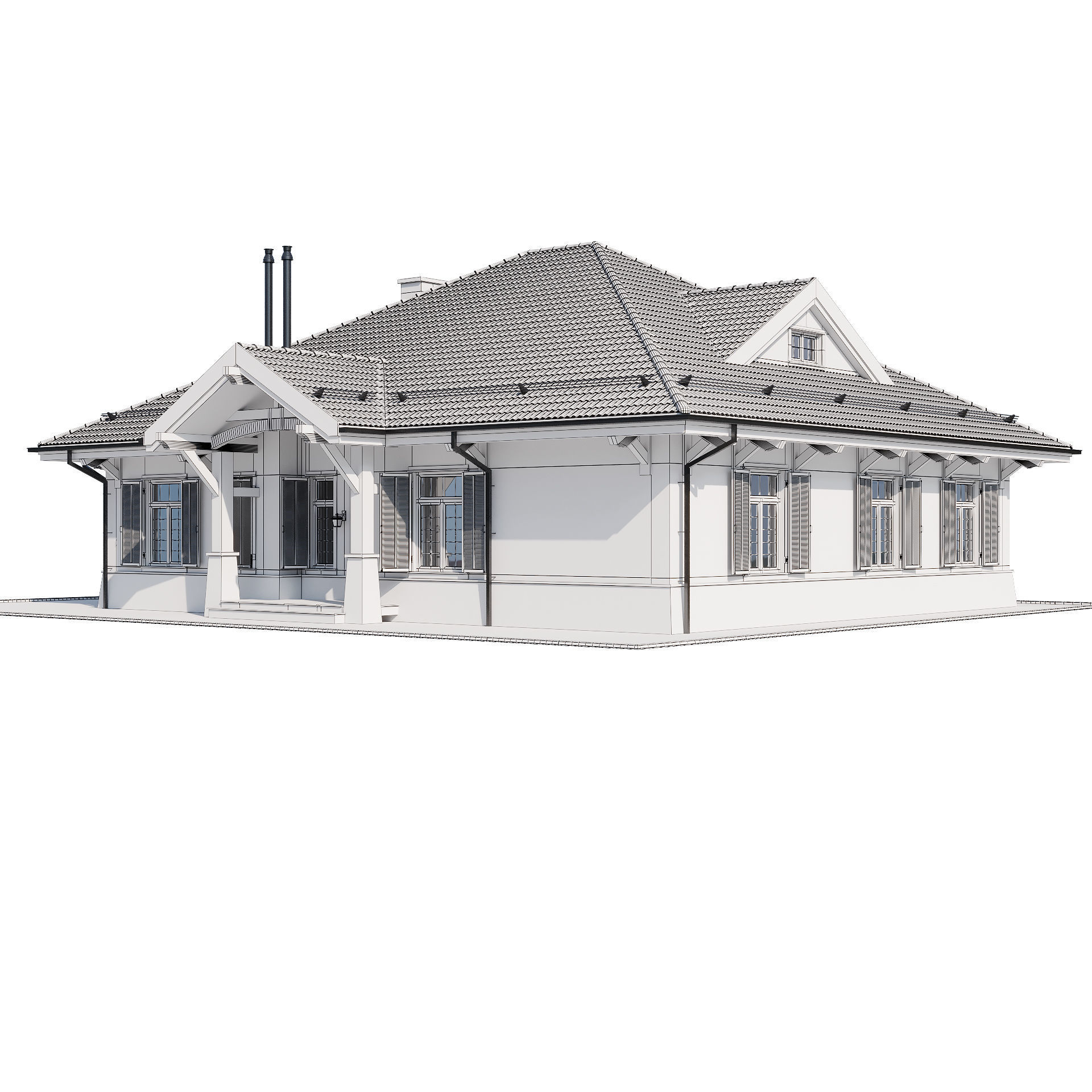 Modern house 17 3D model_14