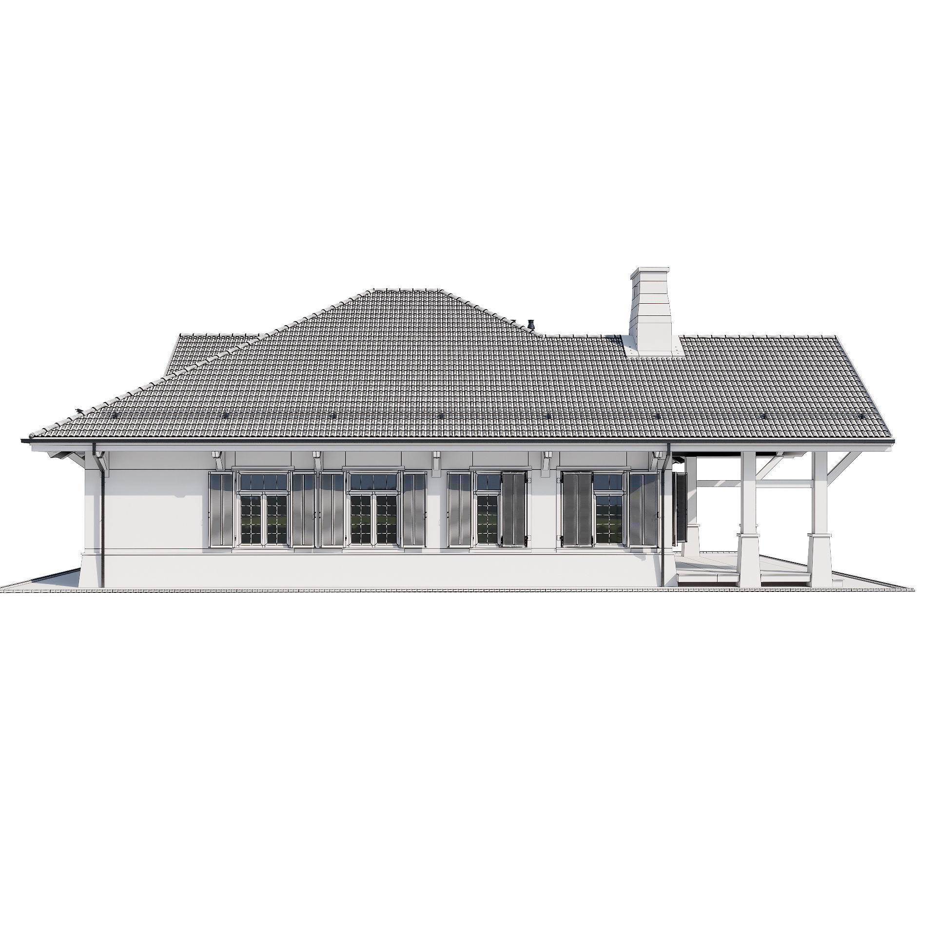 Modern house 17 3D model_24