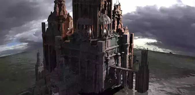 Fantasy Art Deco City Kit bash 