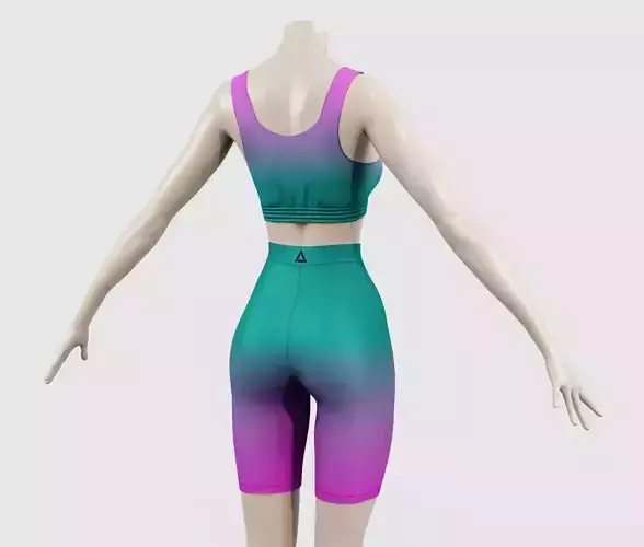 Outfit Bike Shorts with Top - Running - Cycling - Sports