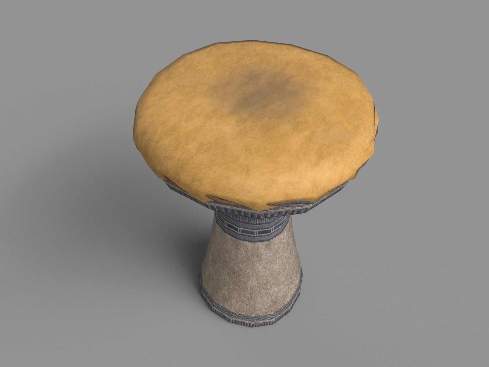 Dumbek djembe 3D model_4