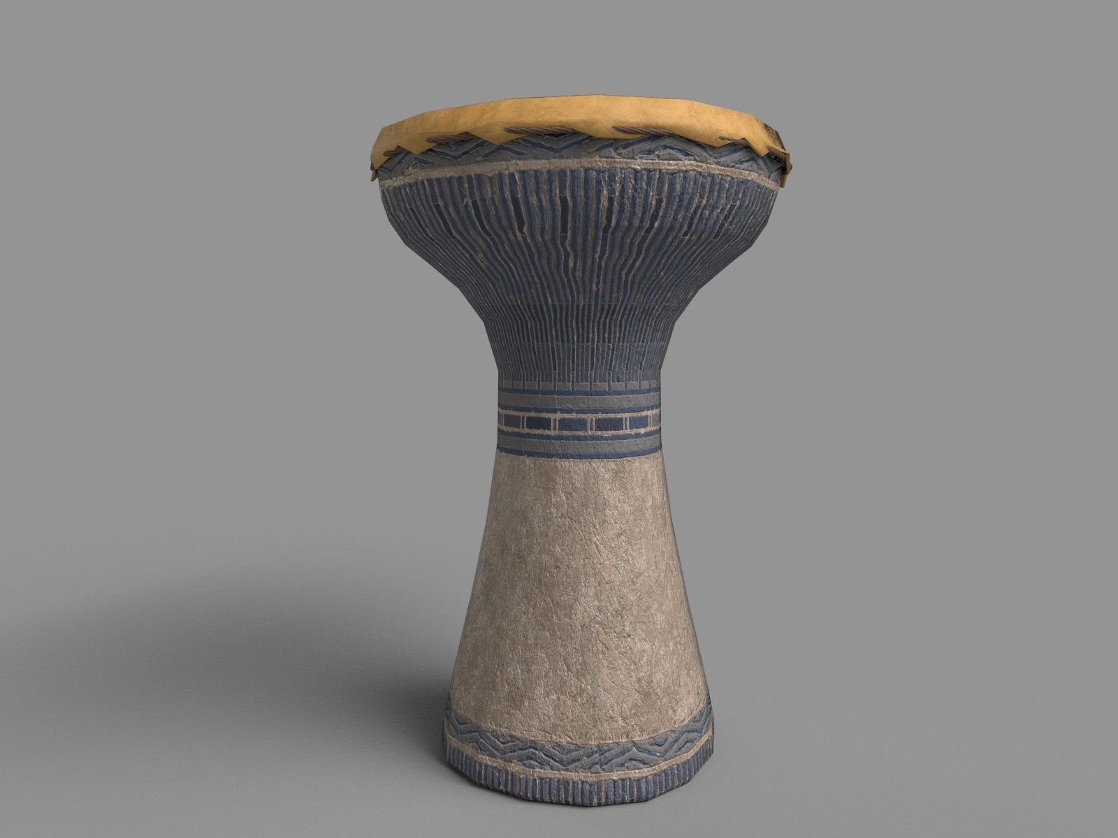 Dumbek djembe 3D model_1