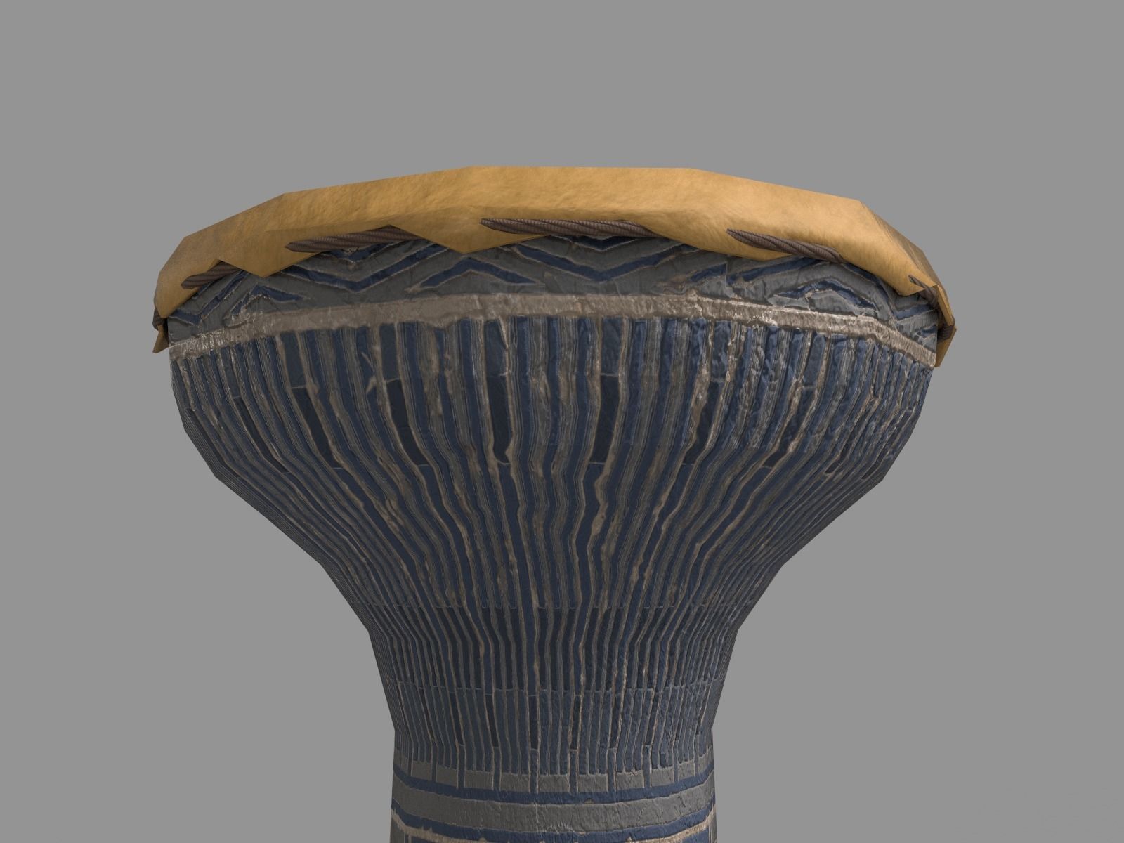 Dumbek djembe 3D model_3