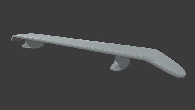Car Spoiler 01 Low-poly 3D model