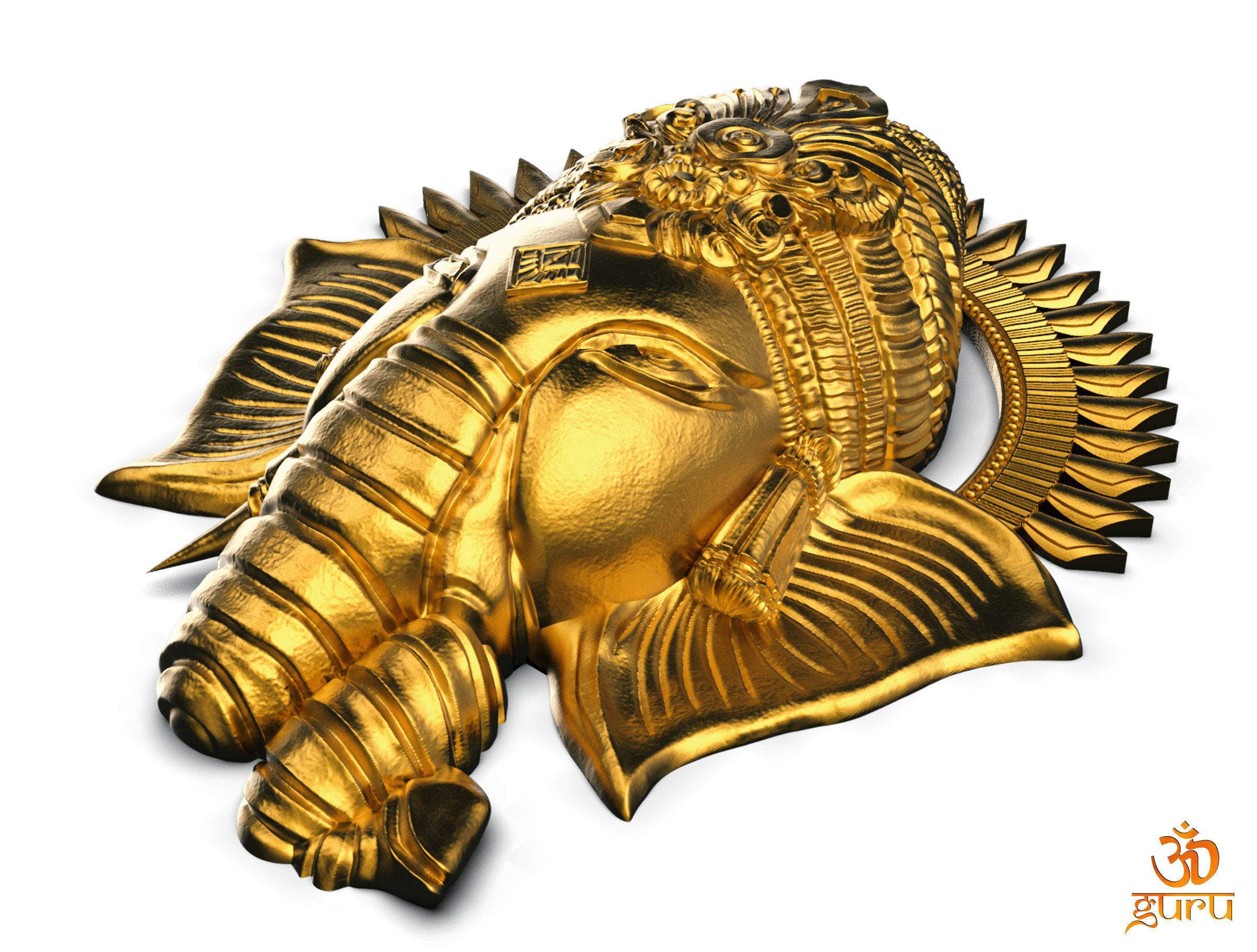 GANESH HEAD MODEL 3D model_2