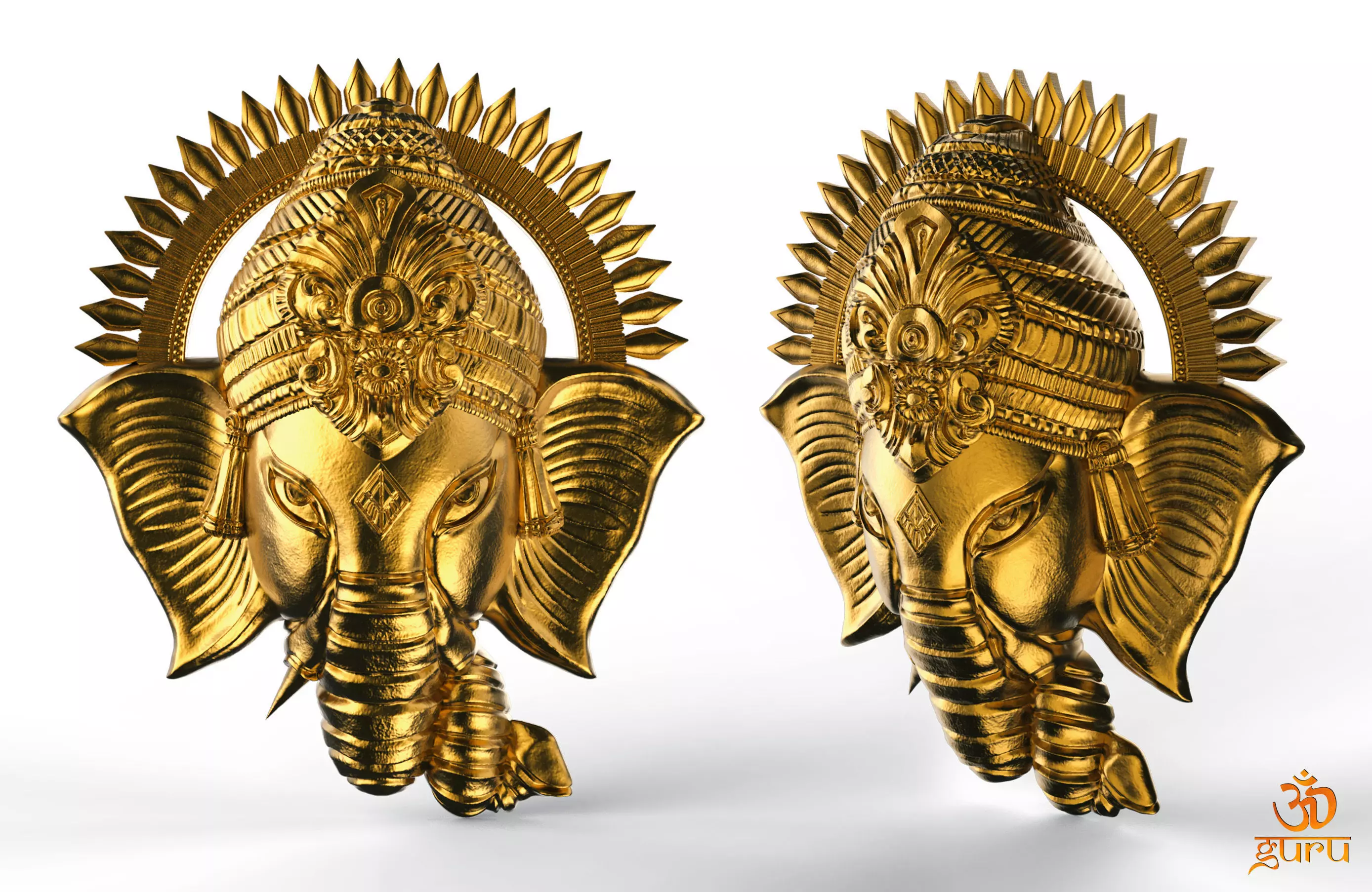 GANESH HEAD MODEL 3D model_0