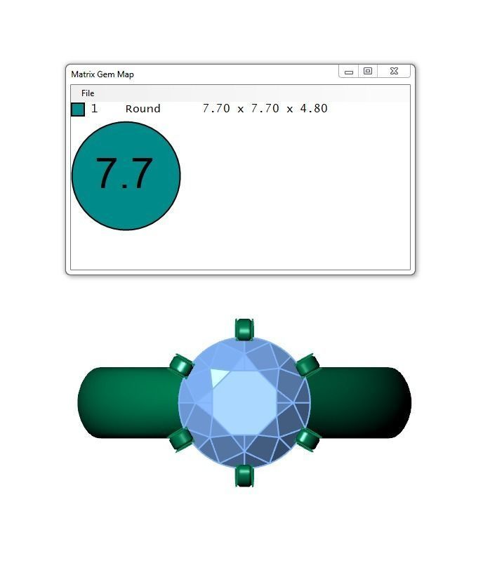 Ring105 solitaire diamond engagement ring gold 3D print model_6