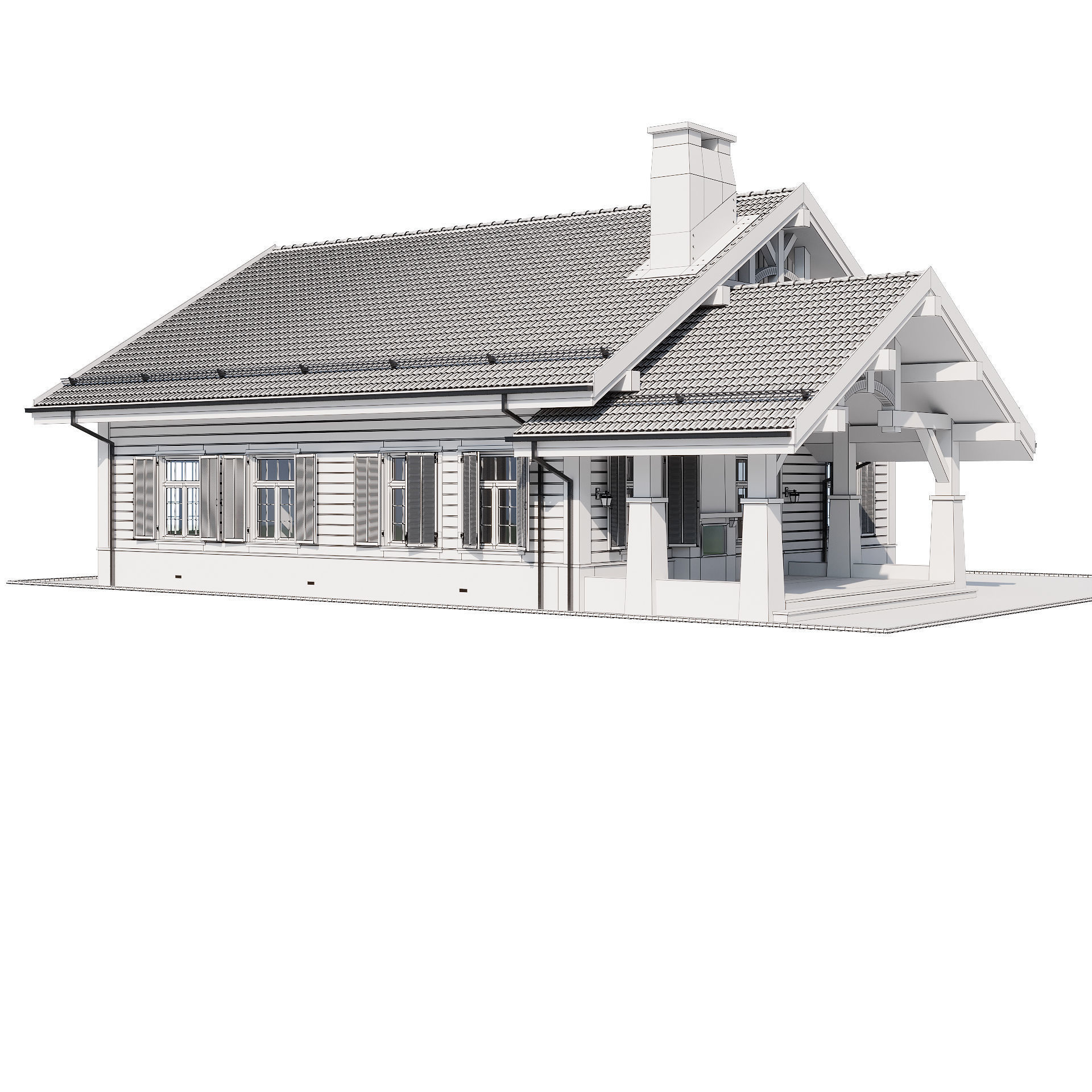 Modern house 20 3D model_18