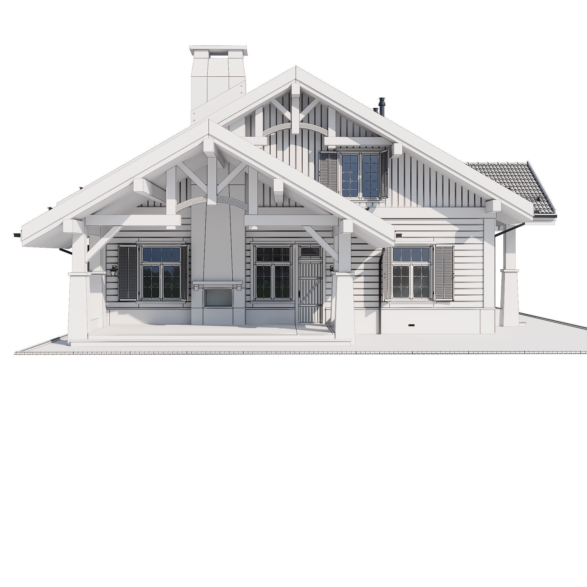 Modern house 20 3D model_23