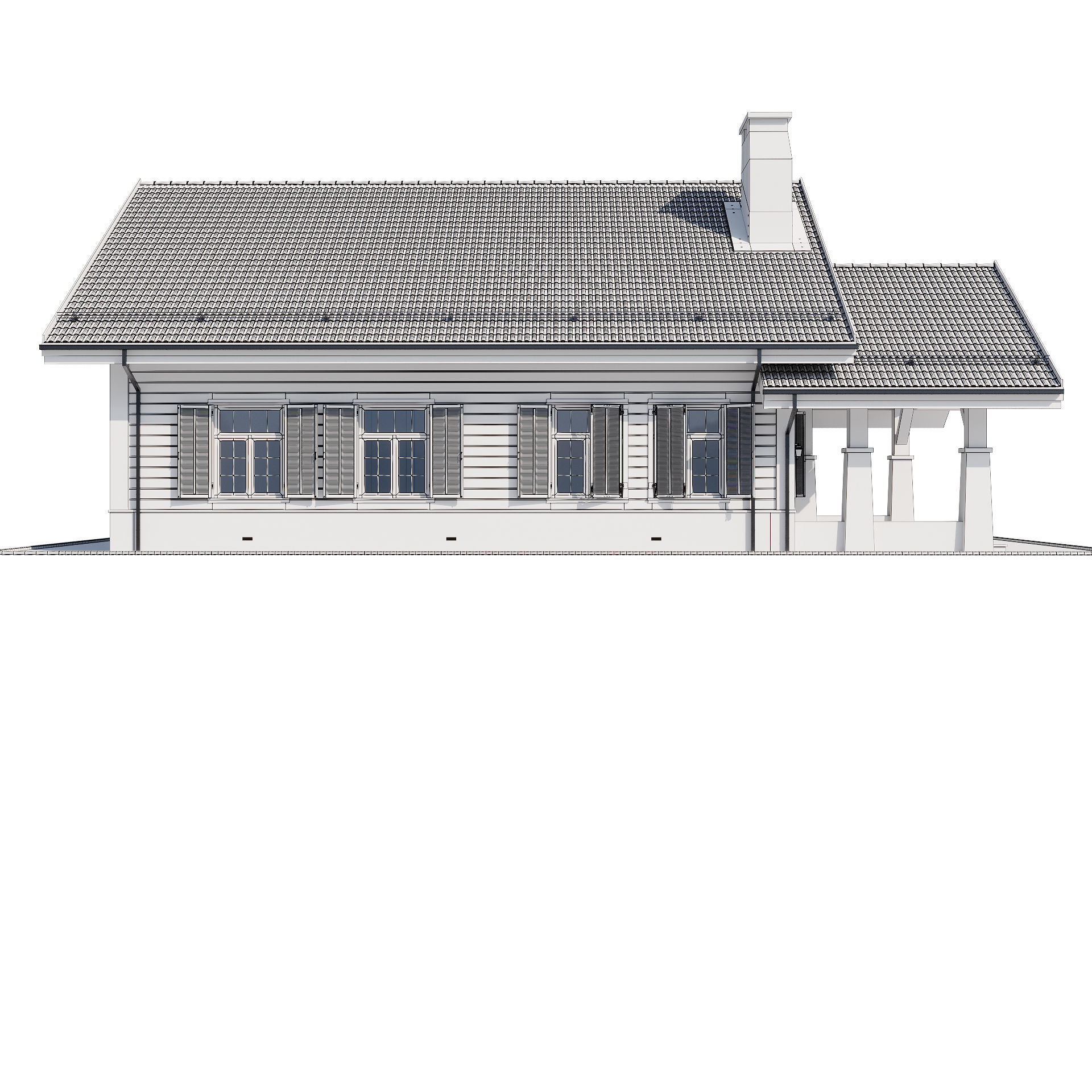 Modern house 20 3D model_22