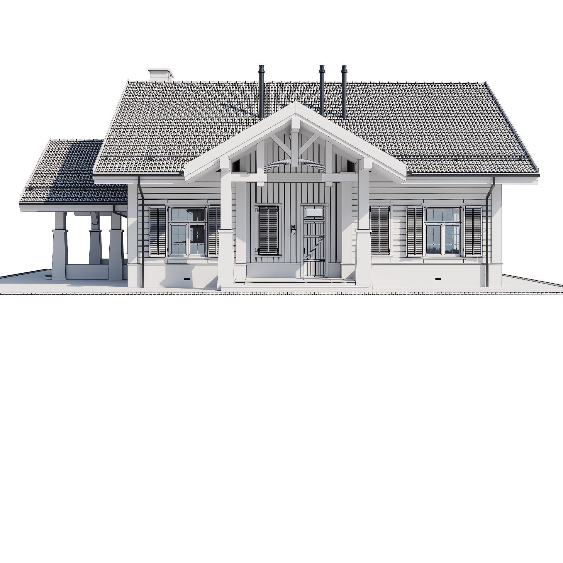 Modern house 20 3D model_25