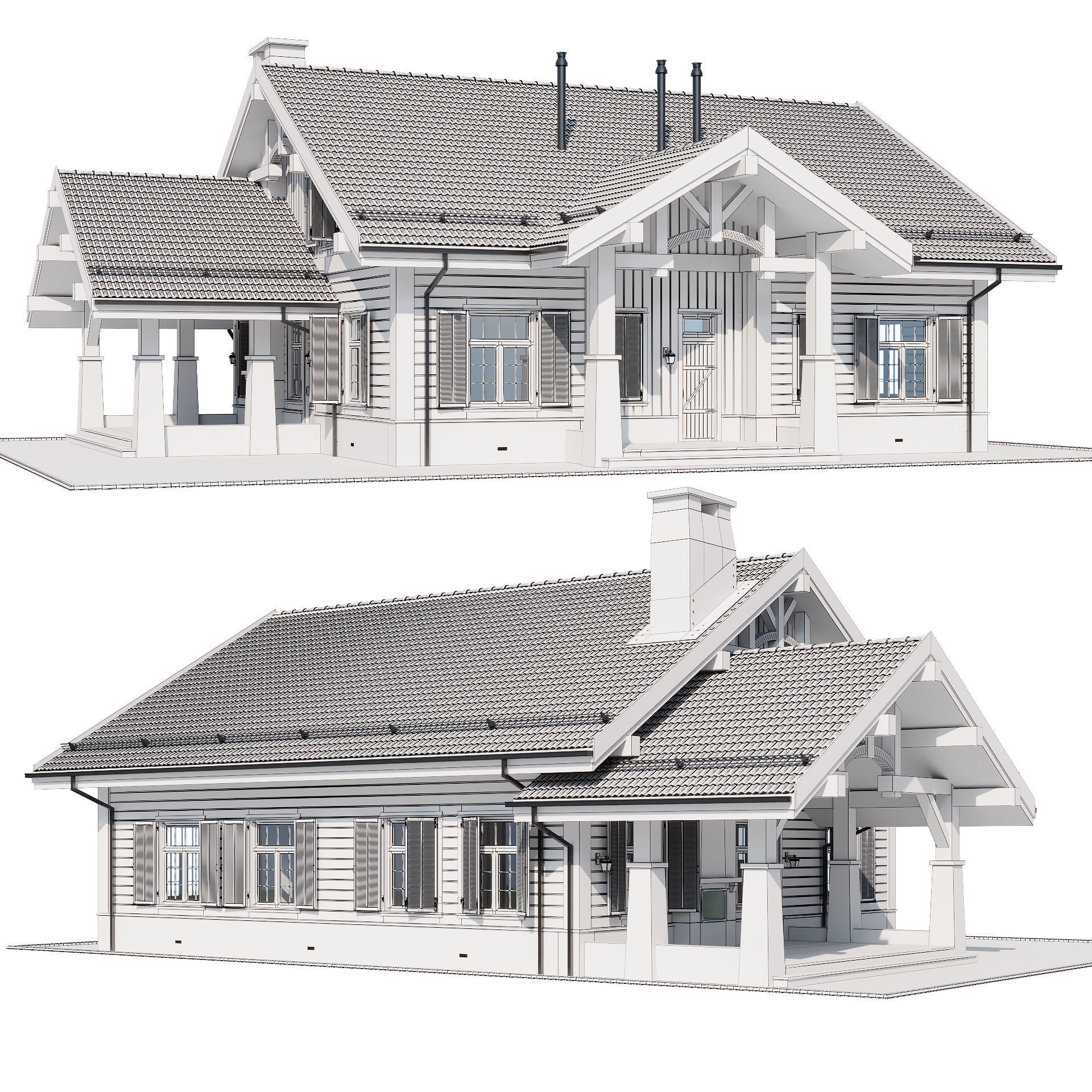 Modern house 20 3D model_10