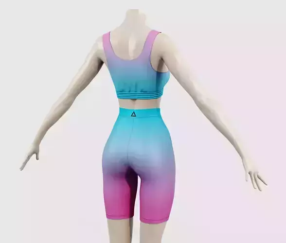 Outfit Bike Shorts with Top - Running - Cycling - Sports