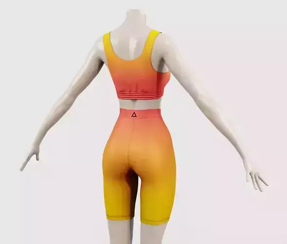 Outfit Bike Shorts with Top - Running - Cycling - Sports