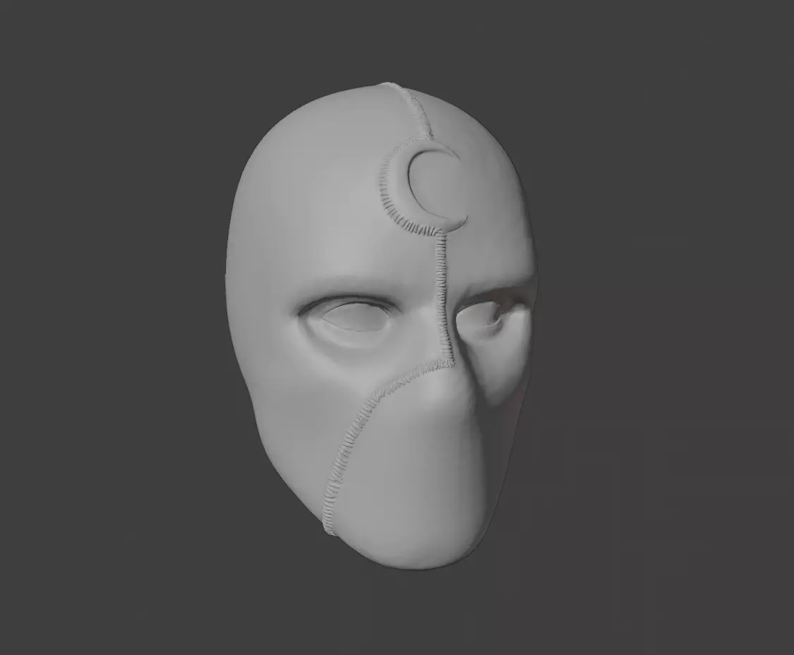 Moon Knight Mask Mr Knight 3D print model_0