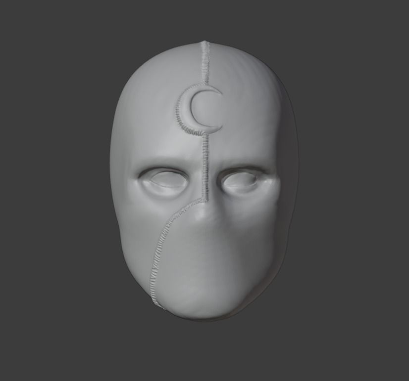 Moon Knight Mask Mr Knight 3D print model_2